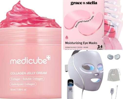 Skincare for healthy, glowy skin. cover photo collage