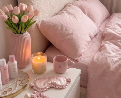 Pink Room Aesthetic 🩷🩰 cover photo collage