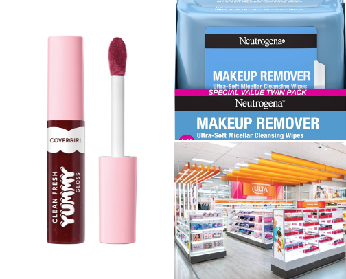 Make-up tips/products cover photo collage