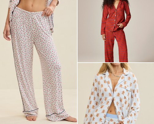 CHRISTMAS PAJAMAS FOR THE GIRLS 🎄🤶🏻💚❤️ cover photo collage