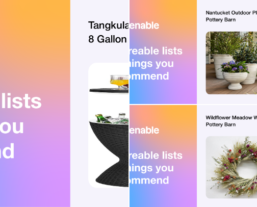 Outdoor decor cover photo collage