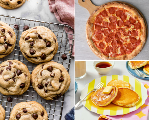 Food can make your heart melt. cover photo collage