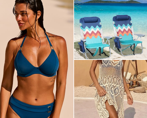 Sun kissed beach days cover photo collage