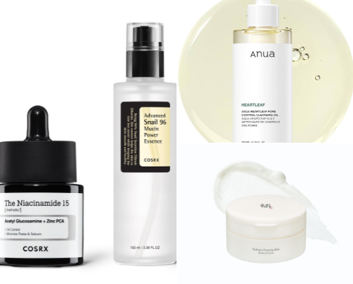 "The Glow-Up Edit: Viral Skincare My Skin Swears By ✨". cover photo collage