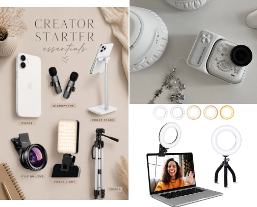 Best Content Creator Equipment cover photo collage