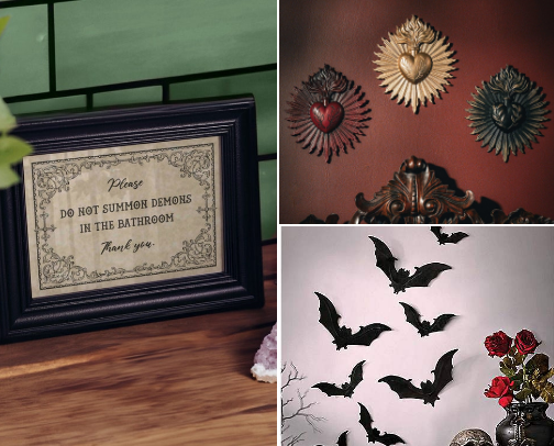 gothic home decor 🖤 cover photo collage