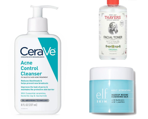 Skincare ( for dry/combination skin) cover photo collage