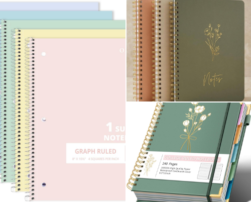 that girl notebooks cover photo collage