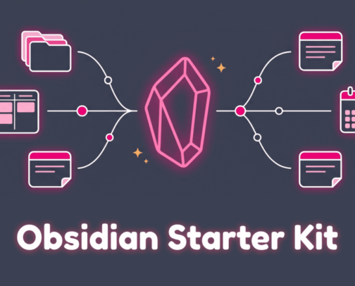 Obsidian & Knowledge Management — Starter Vaults and Note Workflows cover photo collage