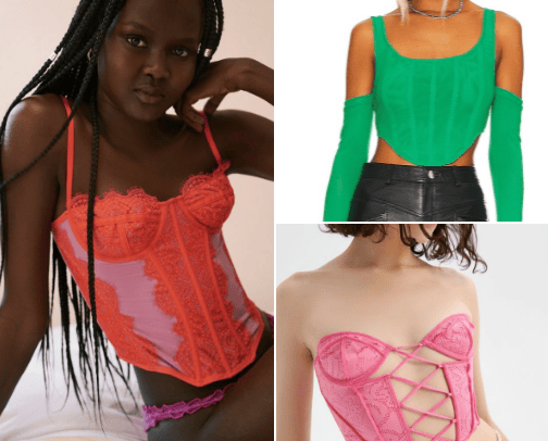 IT girl corsets🪡 cover photo collage