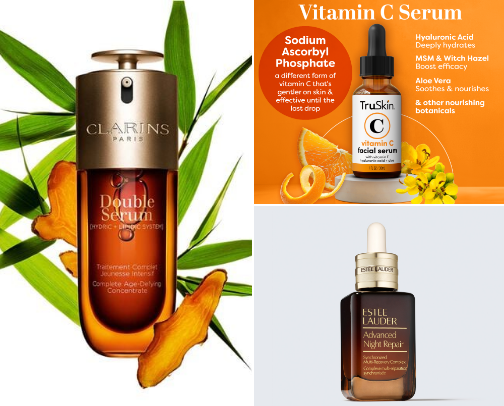 My Skincare Routine Essentials:The Best Affordable Face Serums for Clear, Glowy Skin cover photo collage