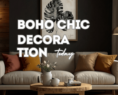 Boho Chic Design Home Decoration cover photo collage