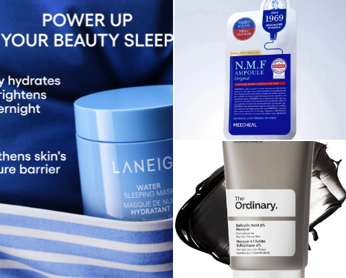 Skincare Face Masks cover photo collage