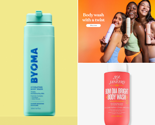 Elegant and fresh, shower power picks cover photo collage