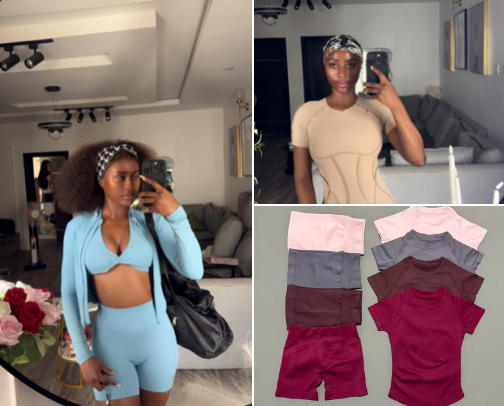 Gym outfit for the girlies cover photo collage