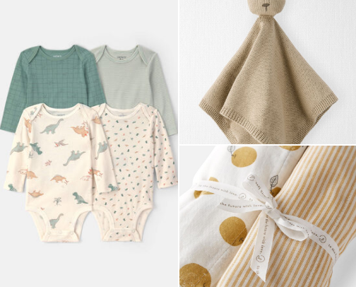 Les essentiels pour bébé cover photo collage
