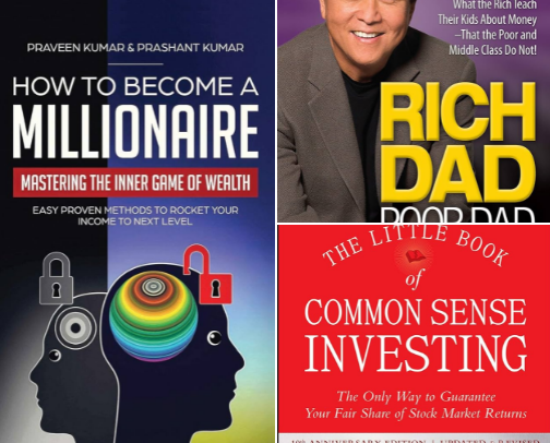 Unlock Your Financial Future: Books That Shaped My Career📚 cover photo collage