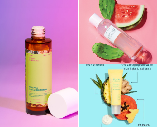 Skin care cover photo collage