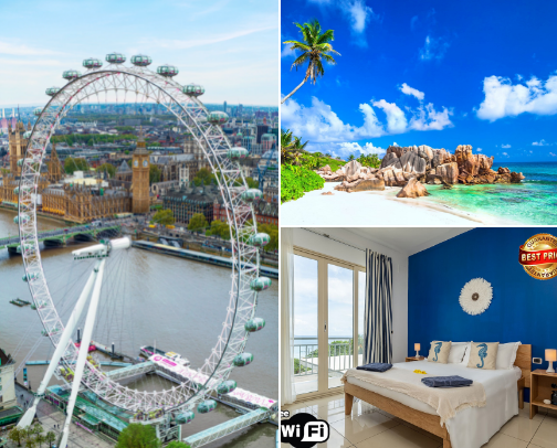 Holiday destinations - A Tale of Two Destinations cover photo collage