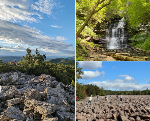 best beautiful hiking spots in Pennsylvania! cover photo collage