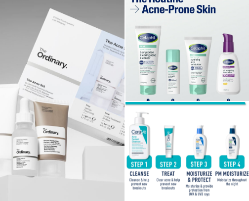 Perfect skin sets cover photo collage