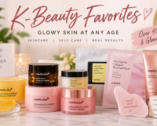 ✨ K-Beauty Favorites for Women Over 40: What’s Actually Worth Trying cover photo collage