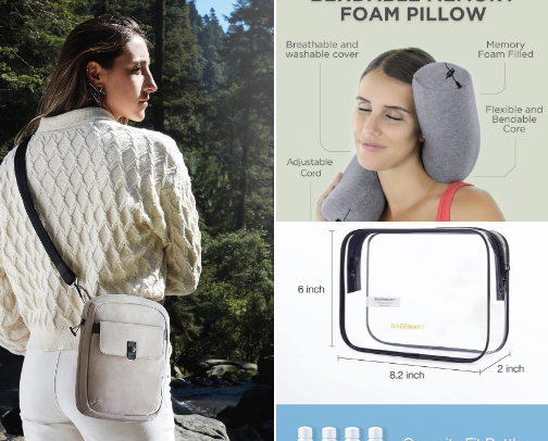 Things I actually used traveling abroad. cover photo collage