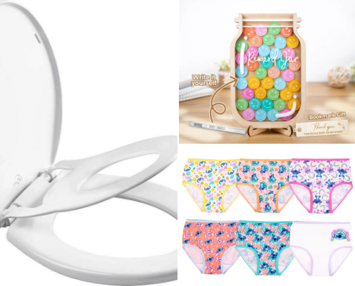 What I ACTUALLY used for Potty Training cover photo collage