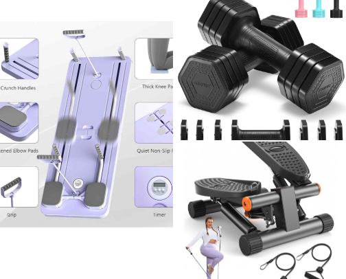At home workout finds cover photo collage