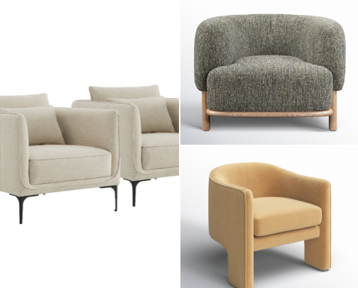 Modern Occasional Chairs cover photo collage