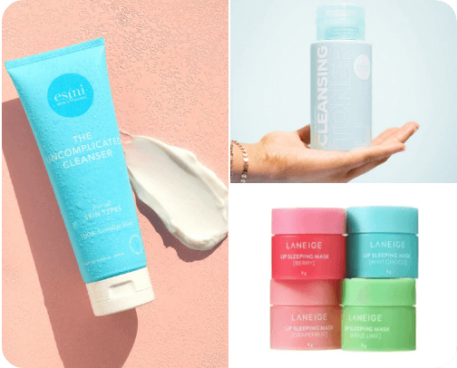 Skincare Must Haves✨☀️ cover photo collage
