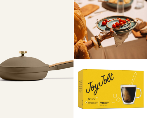 Aesthetic kitchenware cover photo collage