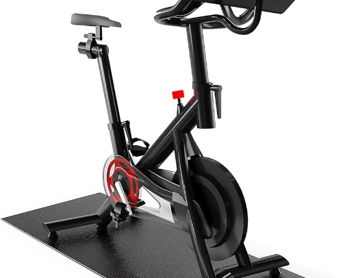 Mat Pad for Stationary Indoor Spin Bike cover photo collage