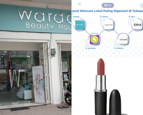 cosmetics for beautiful women cover photo collage