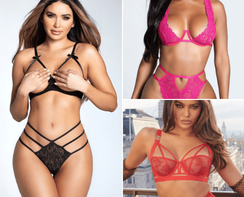 Erotic underwear cover photo collage