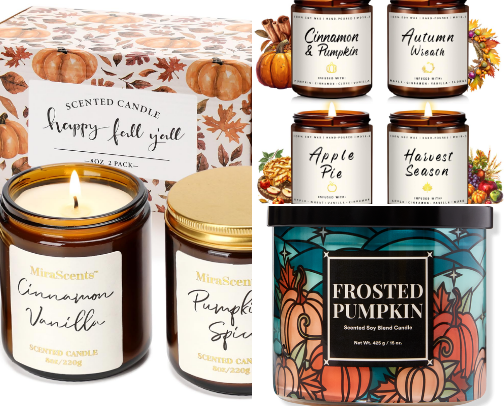 Best-Smelling Candles For Fall Nights 🍂🍂🍂 cover photo collage