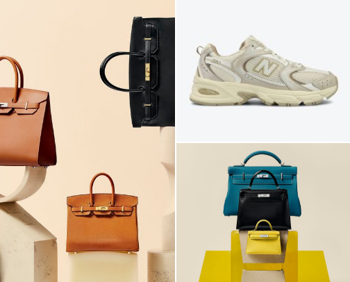 Shoes and bags cover photo collage