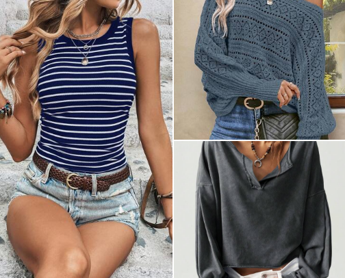 What I’m wearing lately 👚👖👜 cover photo collage