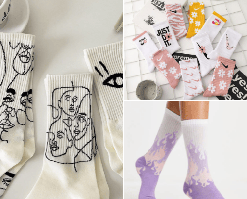 Favorite socks designs ✨ cover photo collage