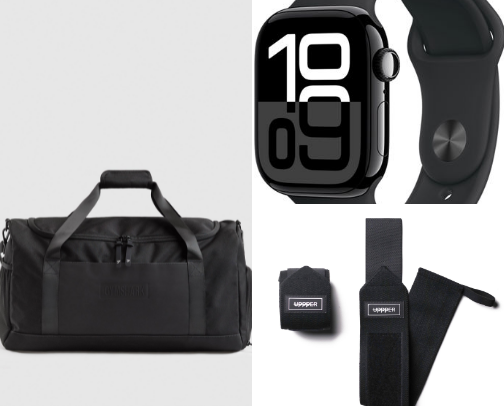 Workout essentials (as someone who has been working out for 3+ years) cover photo collage