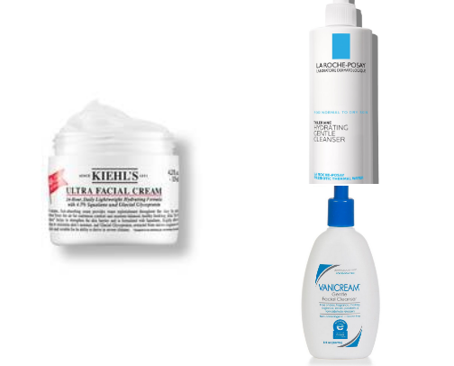 My favorite skincare products for sensitive skin girlie!!! cover photo collage