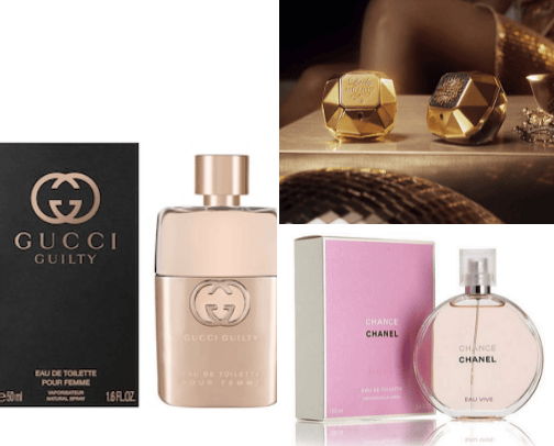 Parfumes cover photo collage