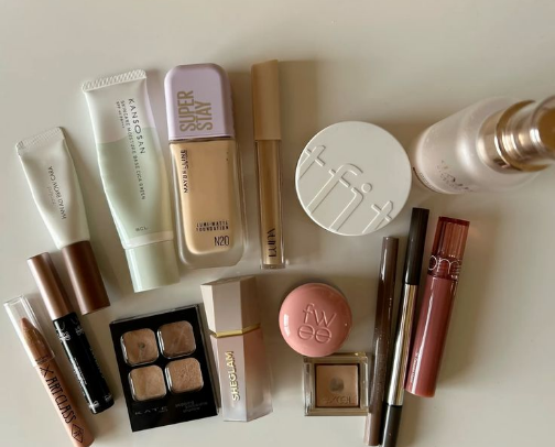 Random beauty essentials recommendations ₊˚⊹♡ cover photo collage