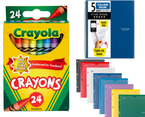 back to school supplies! 📓✏️ cover photo collage