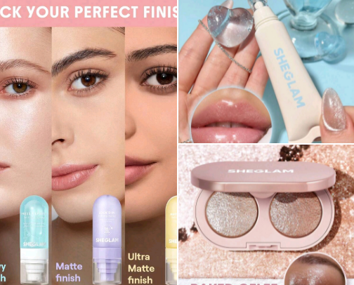 Shein's makeup, she's totally obsessed! ⭐top recommendations. cover photo collage