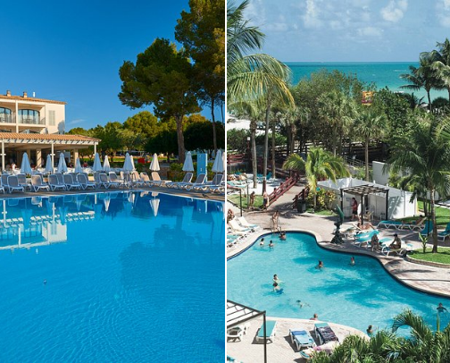 Favorite affordable hotels cover photo collage