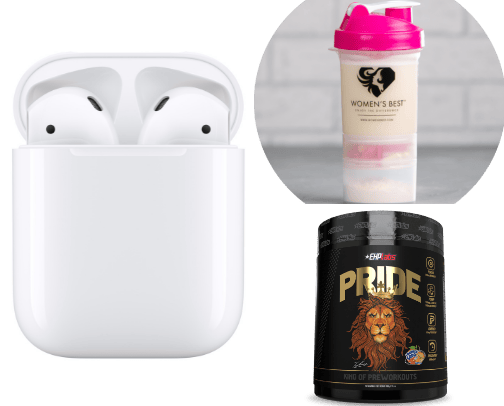 🎒✨Gym Bag Essentials 🎧♥️ cover photo collage