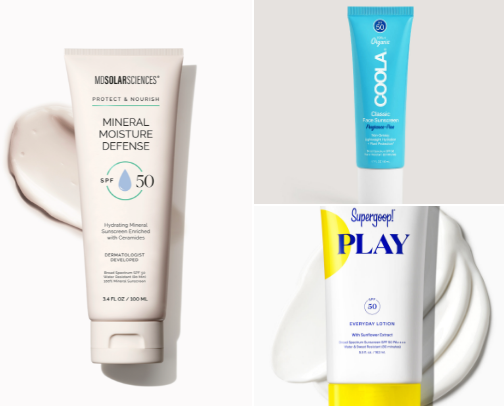 Dermatologist & Editor Favorite Sunscreens cover photo collage