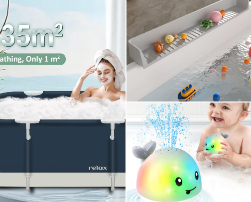 Bath Time Favorites for Kids cover photo collage
