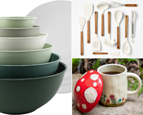 Boho style kitchen finds cover photo collage